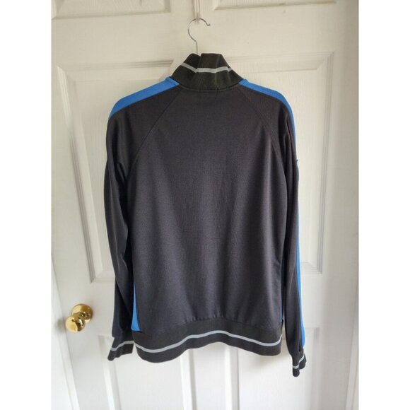 KAPPA Black Zip Up Soccer Track Jacket  Top Men's XLarge Cotton Poly Blend EUC - Picture 2 of 12